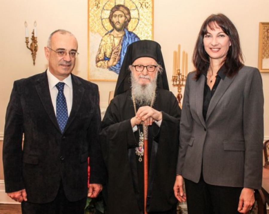 Στον Αρχιεπίσκοπο Αμερικής ΥΦ.ΥΠΕΞ και Αναπληρώτρια Υπουργός Τουρισμού