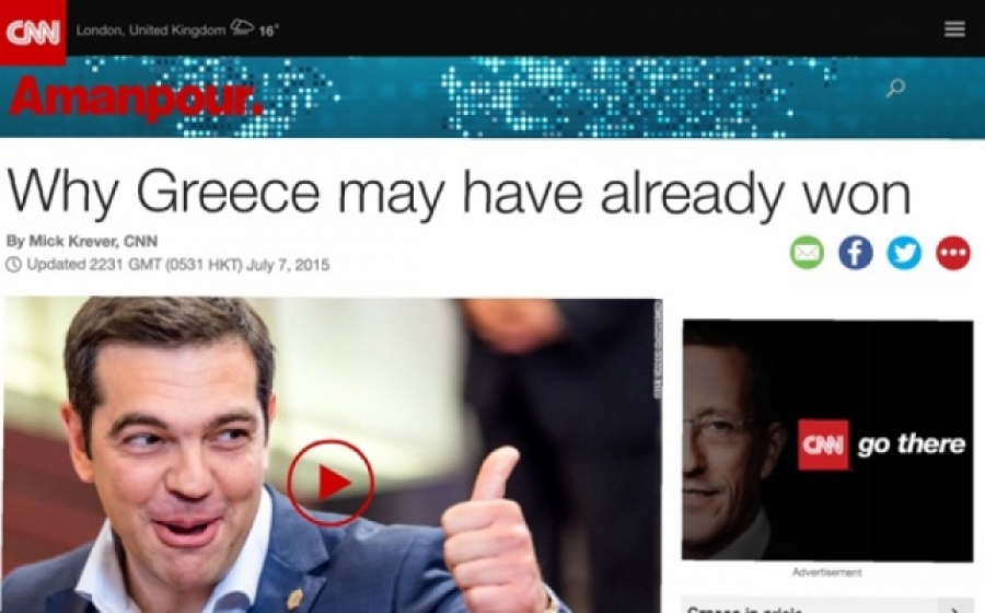 ΒΟΜΒΑ από το CNN: Κούφιες οι απειλές, ο Αλέξης Τσίπρας κέρδισε… θα δειτε την Κυριακή!