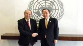 ΒΙΝΤΕΟ Συνάντηση Κασουλίδη-Μπαν Κι-μουν στη Νέα Υόρκη