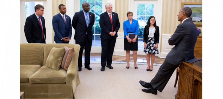 Ο Καβαλιώτης Μιχάλης Αμοιρίδης στον Λευκό Οίκο