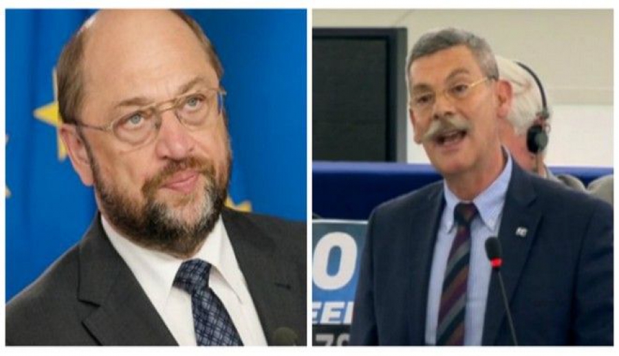Πρώτη φορά! Ο Σουλτς πέταξε έξω από το Ευρωκοινοβούλιο τον Ελευθέριο Συναδινό της Χρυσής Αυγής