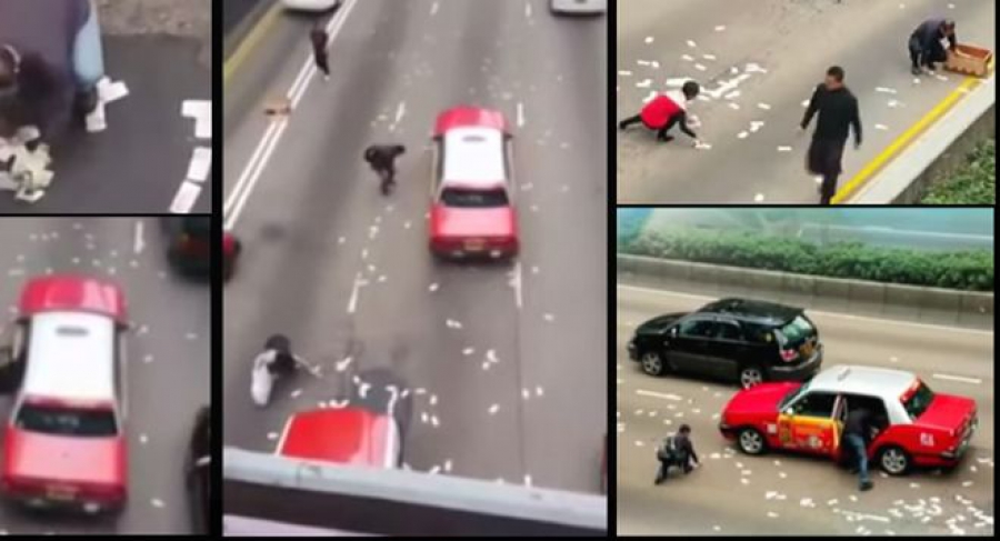 Βίντεο:  Χριστουγεννιάτικος μπουναμάς. Μαζεύοντας δολάρια σε δρόμο του Χονγκ Κονγκ