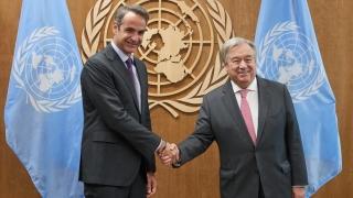 Μητσοτάκης - Γκουτέρες: Κυπριακό και κλιματική αλλαγή στην ατζέντα