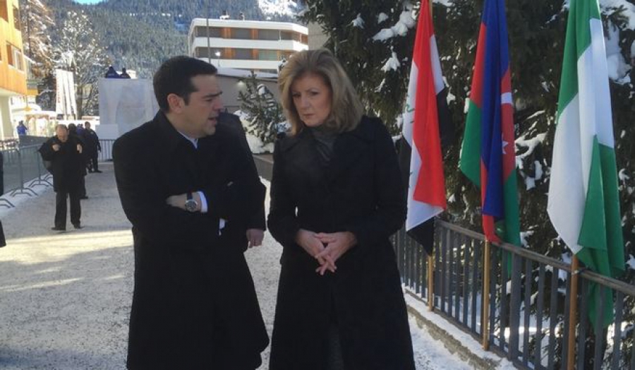 Τετ α τετ Τσίπρα με Arianna Huffington