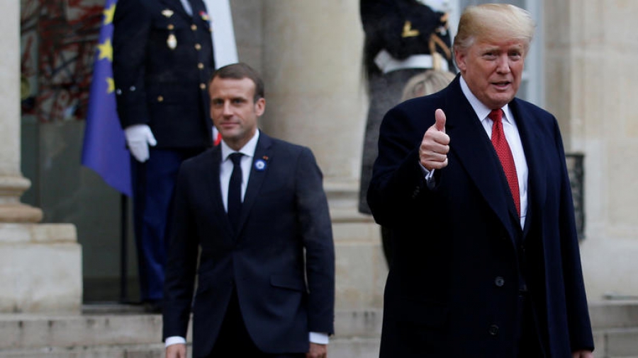 Συμφώνησαν για την άμυνα Τραμπ - Μακρόν
