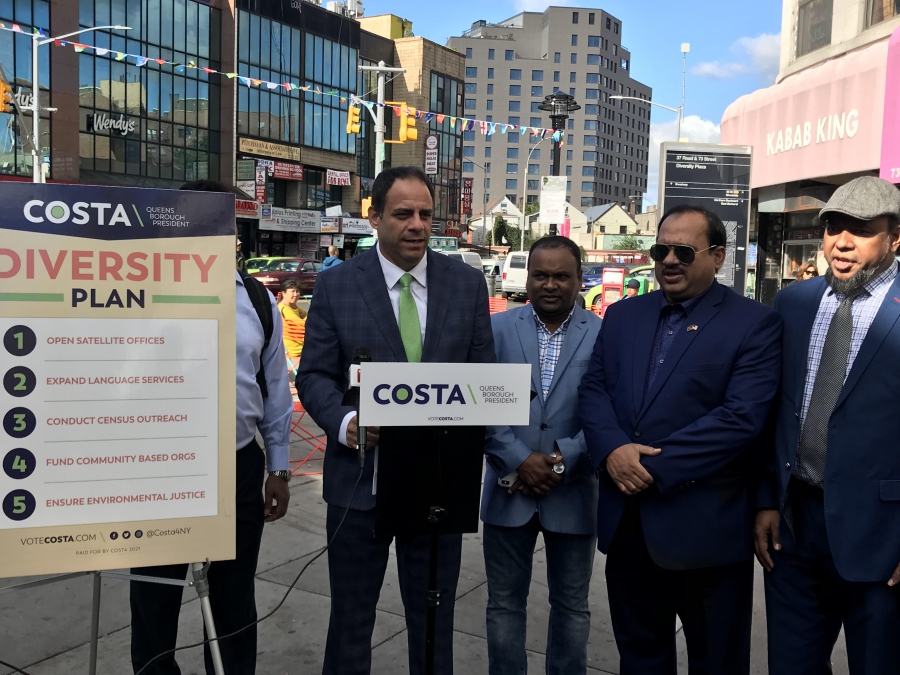 Ξεκίνησε η προεκλογική καμπάνια του Κώστα Κωνσταντινίδη για το Κουήνς