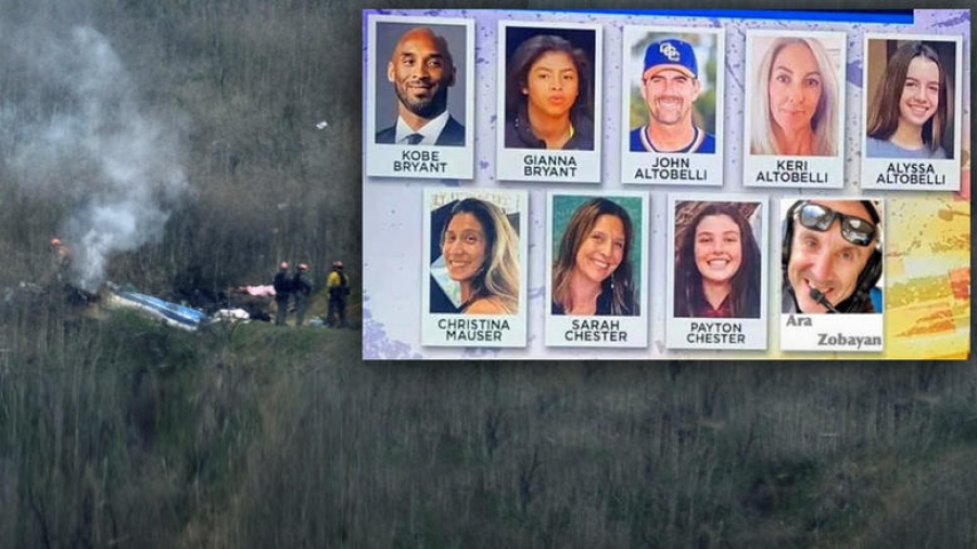 Μπράιαντ: Τα 9 θύματα της συντριβής του ελικοπτέρου - 3 παιδιά